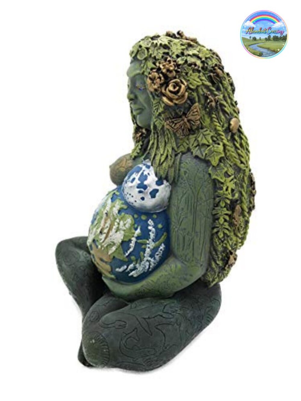 Hand-Painted Resin Mother Earth Goddess Statue Collectible Decor - Picture 2 of 5